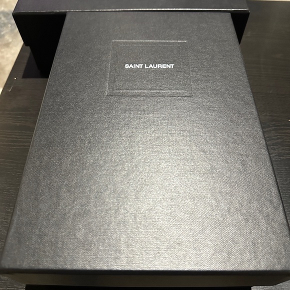 YSL SAINT LAURENT - Le Maillon Mules, YSL Black Print ( Size 37/ US 7) - Picture 2 of 8